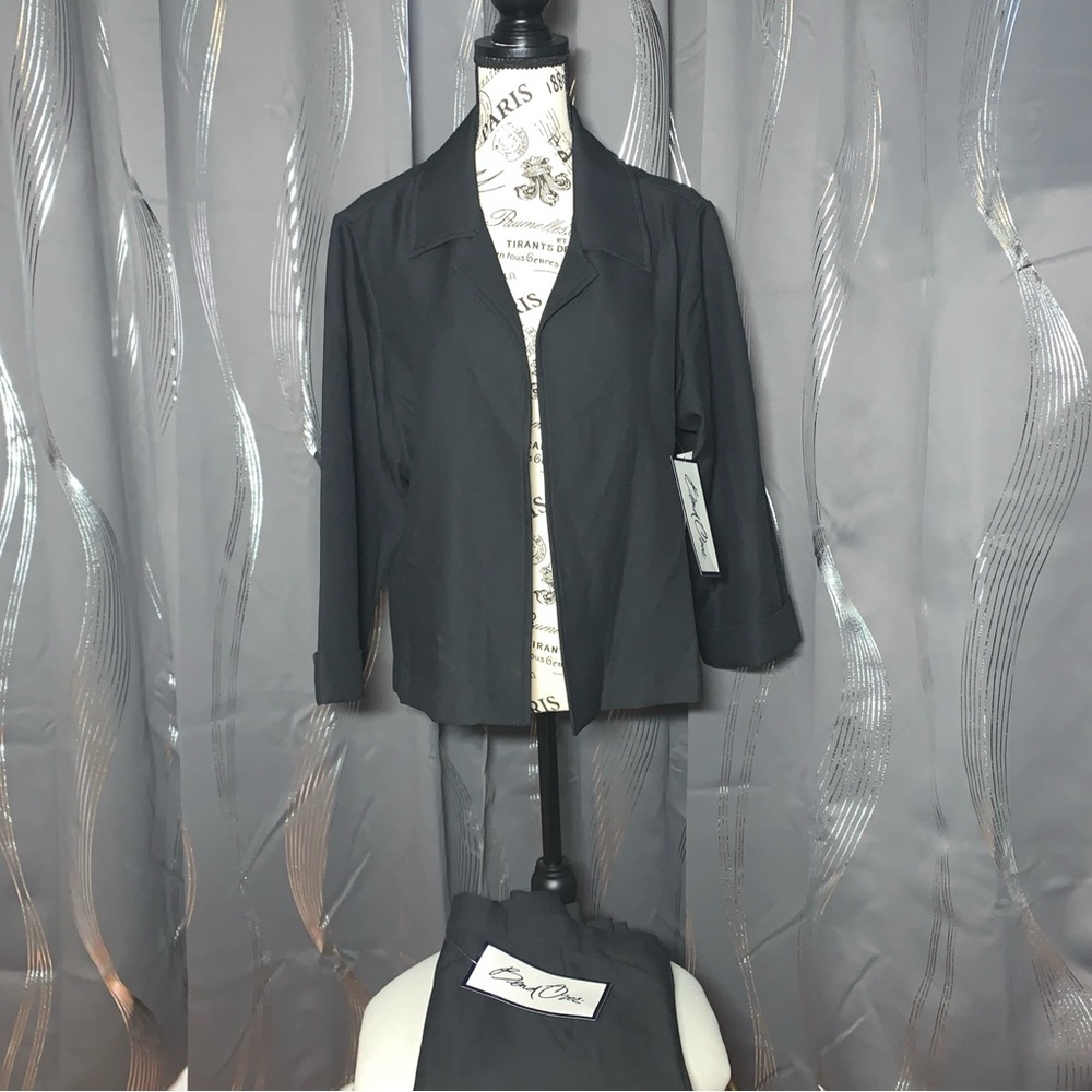 Vintage NWT Deadstock Levi’s Bend Over Black Suit Pants And Jacket Set Size 18P